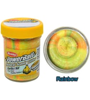 Berkley PowerBait Natural Scent Glitter Garlic Alabalık Hamuru Rainbow