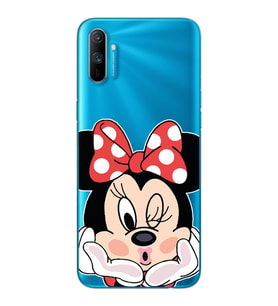 Minne Tasarımlı Süper Şeffaf Silikon Telefon Kılıfı Oppo Realmi C3
