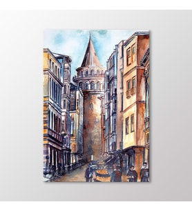Arty Tablo Suluboya, Galata Kulesi Tablo (Karışık)