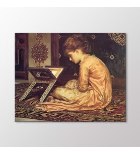 Arty Tablo Study At a Reading Desk Tablo (Karışık)