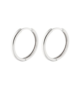 Taşsız 19 mm Halka Gümüş Küpe