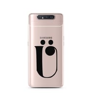 Samsung A80 Harf Tasarımlı Telefon Kılıfı Ü-Harfi 
