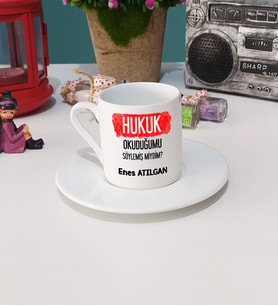 Hukuk Okuduğumu Söylemiş Miydim Hukukçu Hediye Türk Kahvesi Fincanı