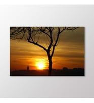 Arty Tablo Galatada Gün Batımı Tablo (Karışık)