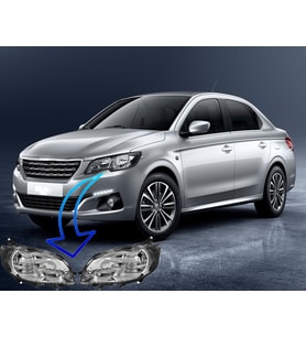 PEUGEOT 301 SAĞ+SOL ÖN FAR DRL ÖZELLİKLİ MOTORLU 2012--2017