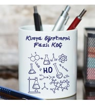 Kimya Öğretmenine Hediye İsimli Laboratuvar Kalemlik - Öğretmenler Günü Hediyesi