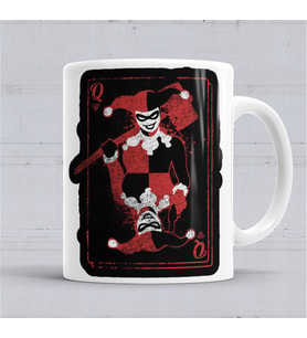 Joker Harley Quinn Love Kupa Bardak Porselen
