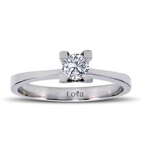 Lova D Renk 0,27 Karat Pırlanta Tektaş Yüzük - 1040018