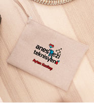Anestezi Teknisyeni Keten Bez El Çantası