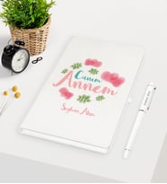 BK Gift Kişiye Özel Canım Annem Beyaz Defter Kalem Seti - 12