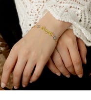 Else Silver Nazarlı İsimli Gümüş Bileklik