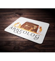 Kişiye Özel Arkeolog Tasarımlı Mouse Pad (Renksiz)