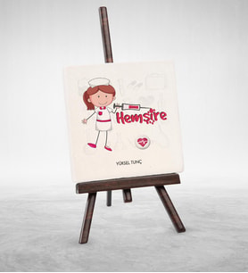 BK Gift Kişiye Özel Mesleki Hemşire Şovaleli Doğal Taş  2
