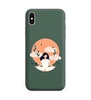 Koyu Yeşil Lansman Telefon Kılıfı Iphone X
