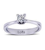 Lova F Renk 0,24 Karat Pırlanta Tektaş Yüzük - 1050013
