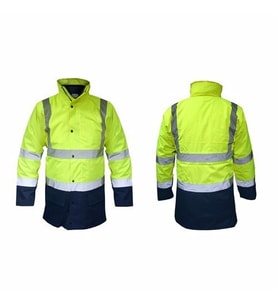 Parka Yeşil Lacivert (Neon Sarı)