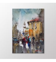 Arty Tablo Suluboya Cadde Tablo (Karışık)