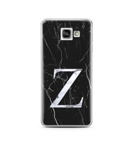 Samsung A3 (2016) Siyah Mermer Harf Tasarımlı Telefon Kılıfı Z-Harfi 