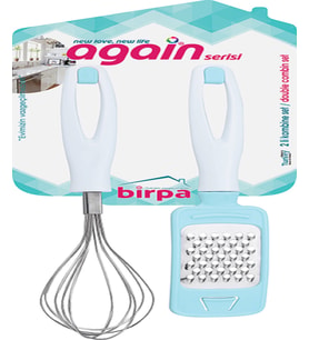 Again Saplı Mini Rende & No 1 Çırpıcı Seti