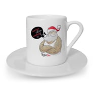 BK Gift Kişiye Özel Noel Baba Mutlu Yıllar Türk Kahvesi Fincanı  5