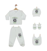 Pia Baby GL 2009 İsme Özel Panda Beşli Zıbın Set