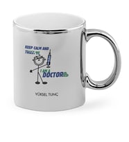 BK Gift Kişiye Özel Mesleki Doktor Krom Kupa Bardak  3