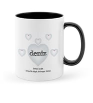 BK Gift Kişiye Özel Sevgili İsim Anlamı Siyah Kupa Bardak  3