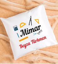 Mimar Hediye Kişiye Özel Mimar Yastık