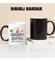 Özel Eğitim Öğretmeni Kupa Bardağı Sihirli (Beyaz)