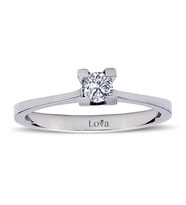 Lova F Renk 0,25 Karat Pırlanta Tektaş Yüzük - 1020096