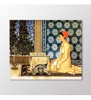Arty Tablo Kur'an Okuyan Kız Tablo (Karışık)
