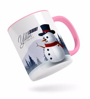 BK Gift Kişiye Özel Yılbaşı Mutlu Yıllar Pembe Kupa Bardak-19