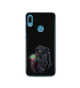 Uzay Kız Tasarım Süper Şeffaf Silikon Telefon Kılıfı Huawei Honor 10 Lite 