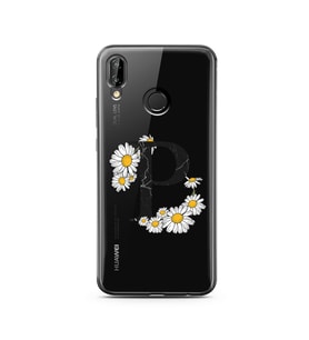 Papatya Harf Tasarım Süper Şeffaf Silikon Telefon Kılıfı Huawei P20 Lite   P-Har