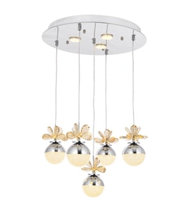 Eray Aydınlatma 9178-4+1+3R Krom Powerled 5 li Avize