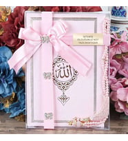 Termo  Yasin Kitabı, İnci Tesbihli Hediye Seti-Pembe