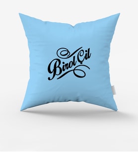 BK Gift Kişiye Özel İsimli Mavi Yastık  1