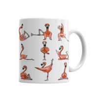 Flamingo Yoga Kupa Bardak Porselen