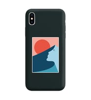 Siyah Lansman Telefon Kılıfı Iphone XS
