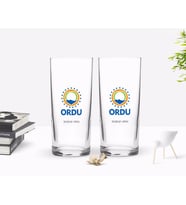 BK Gift Kişiye Özel Renkli Baskılı Ordu Tasarımlı Turistik İkili Rakı Bardağı Seti-1 (Beyaz)