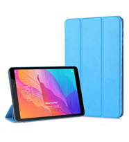 Microsonic Huawei MatePad T8 8'' Kılıf Slim Translucent Back Smart Cover Mavi