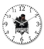 The Punısher Justiceiro Serie Duvar Saati Bombeli Gercek Cam