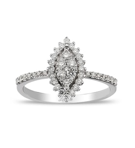 0.39 Ct Pırlanta Baget Yüzük