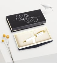 BK Gift Kişiye Özel Vip 123-T Beyaz Metal Tükenmez Kalem