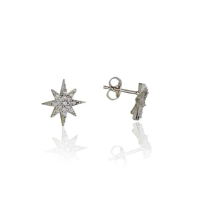 Söğütlü Silver mini kutupyıldızı küpe