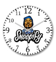 Snoop Dog Fly Duvar Saati Bombeli Gercek Cam
