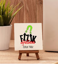Fizik Öğretmenine Hediye Taş Dekor