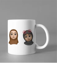 Emoji Kız Arkadaş Stiker Kupası