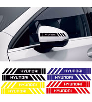 Hyundai H100 ayna sticker etiket şerit - spor tuning görünüm 1pakette 4 renk