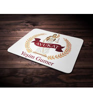 Kişiye Özel Avukat Tasarımlı Mouse Pad (Renksiz)